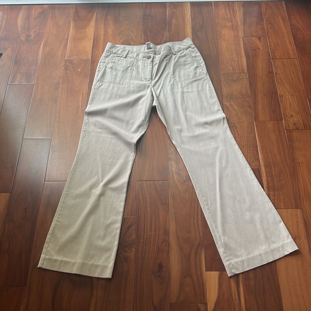 Cache beige flare pants